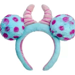 Disney Parks Sulley Monsters Inc Sully Fuzzy Headband Ears 2023 NWOT